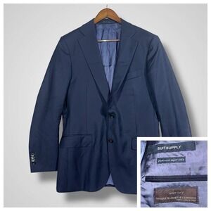 Suitsupply‎ Pure Wool Super 110's Vitale Barberis Canonico Blazer Men's 38R Blue